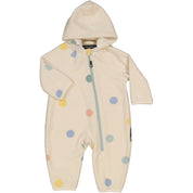 Fleeceoverall Dots Beige