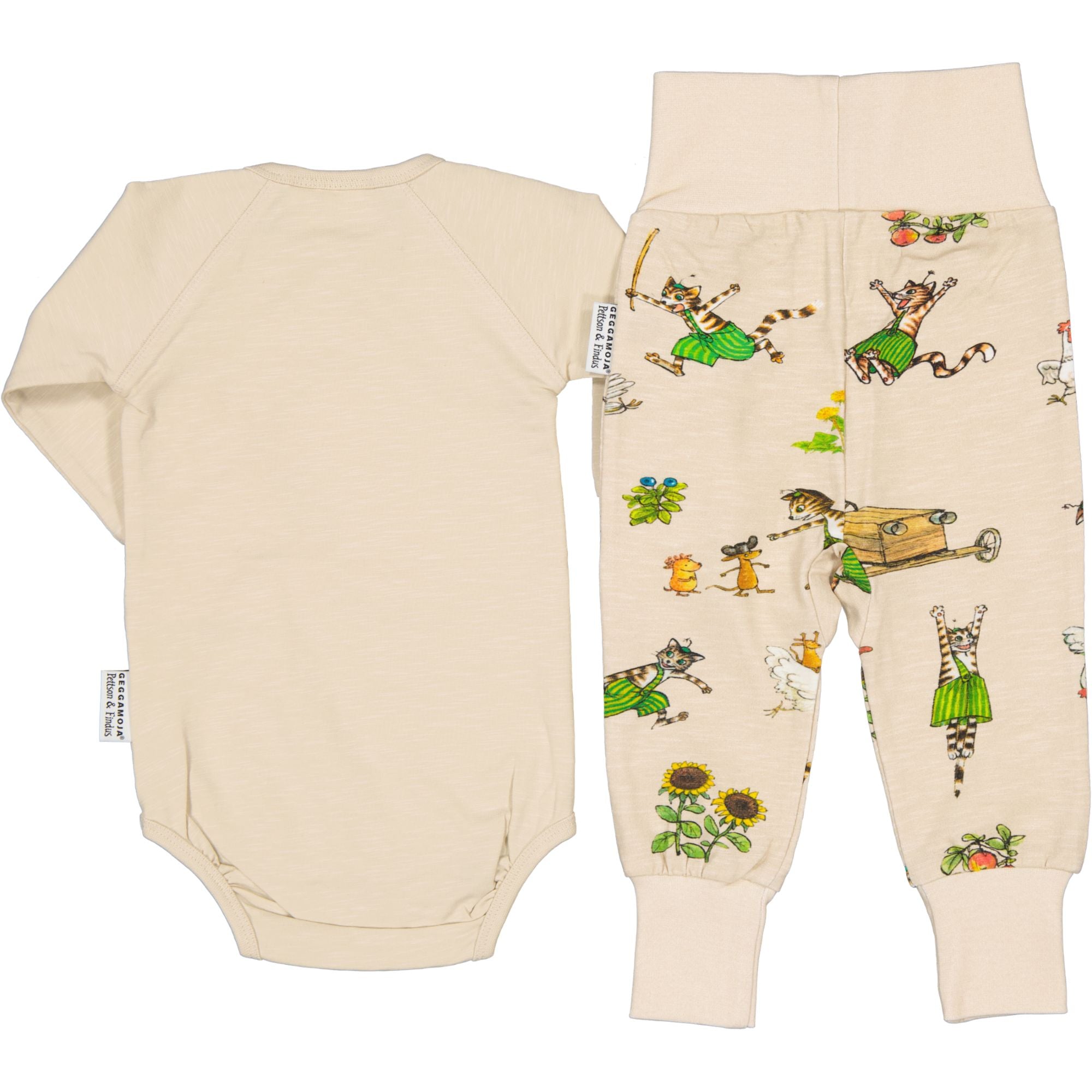 Babyset Pettson och Findus Beige