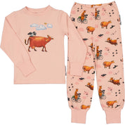 Two-piece Pyjamas Mamma Mu and Kråkan Pink