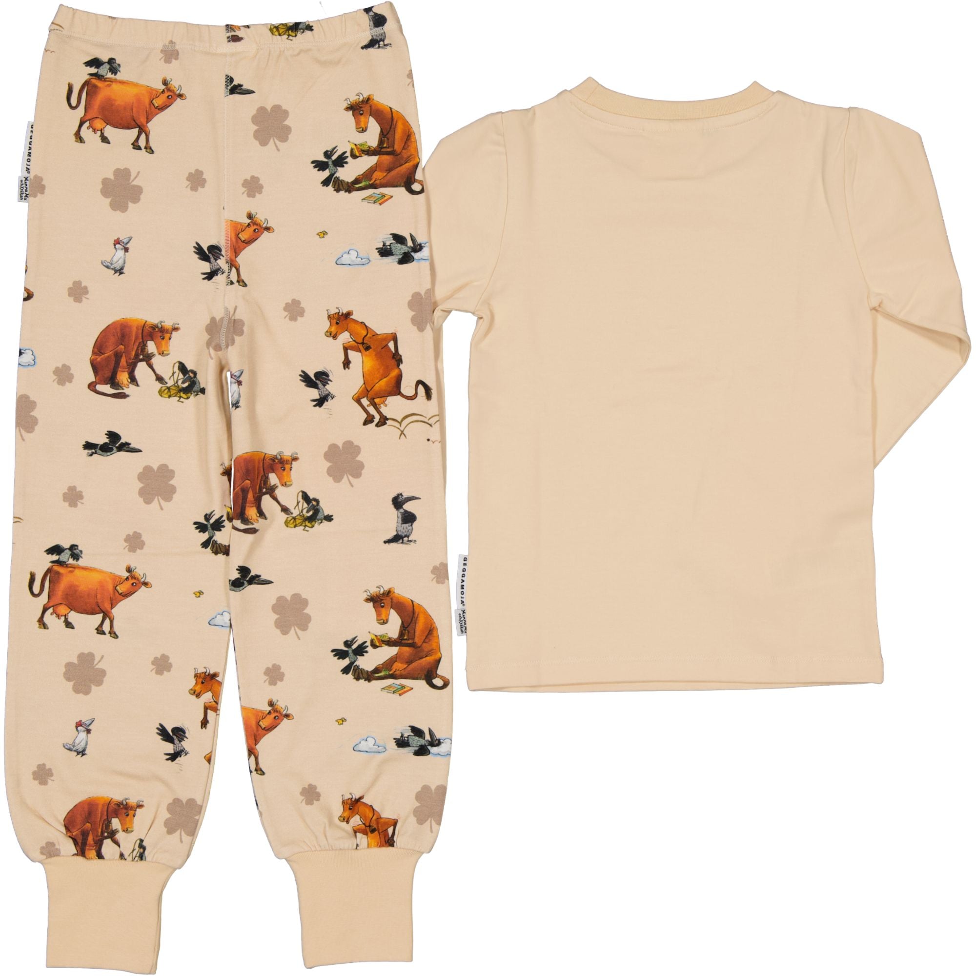 Two-piece Pyjamas Mamma Mu and Kråkan Beige