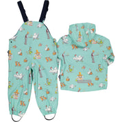 Regenkleidung mit Fleece gefüttert Pettersson und Findus Mint