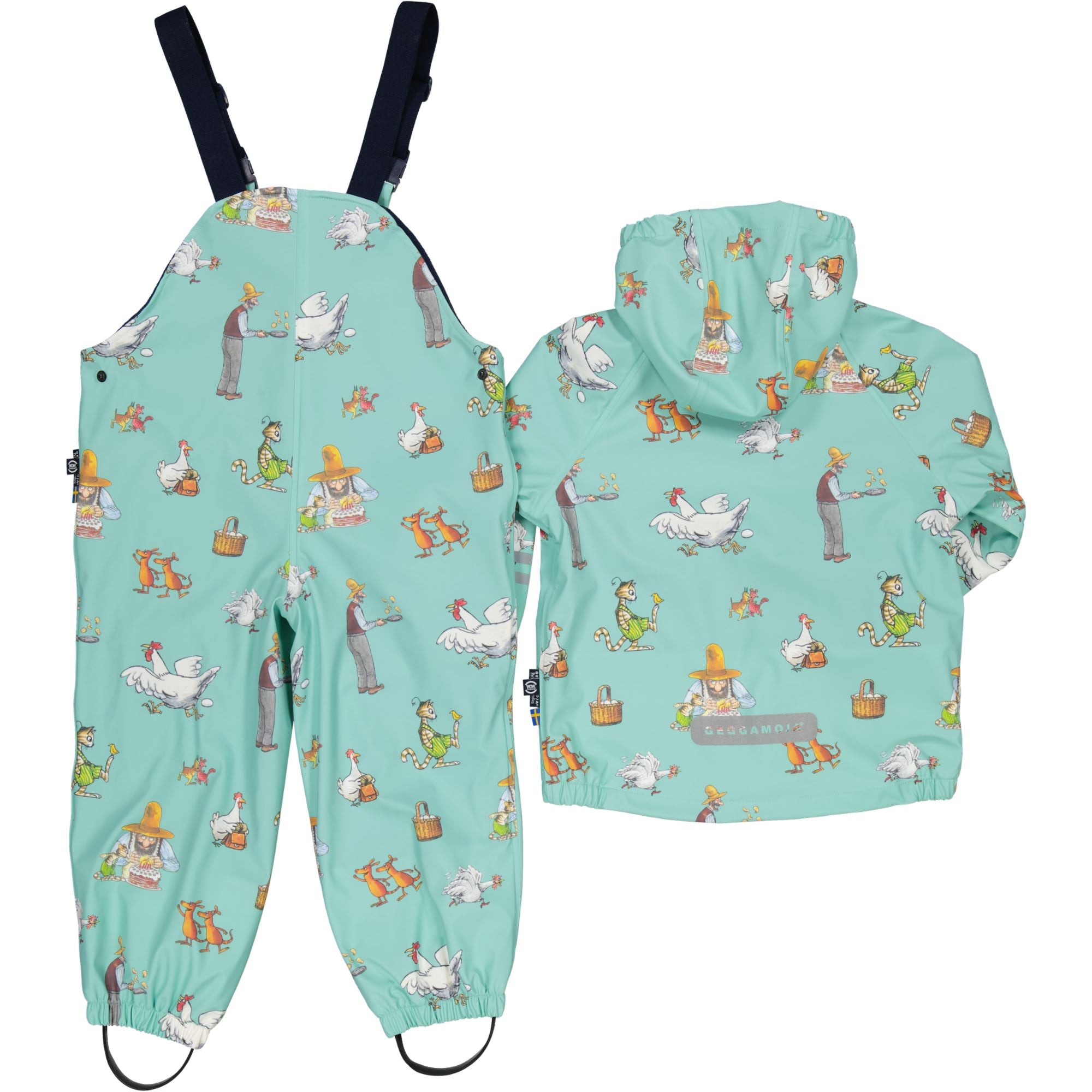 Regenkleidung mit Fleece gefüttert Pettersson und Findus Mint