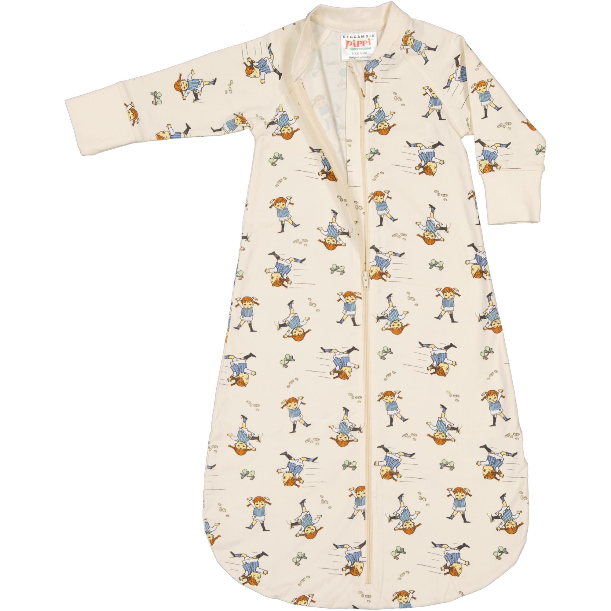 Sovpåse Pippi Långstrump soft beige