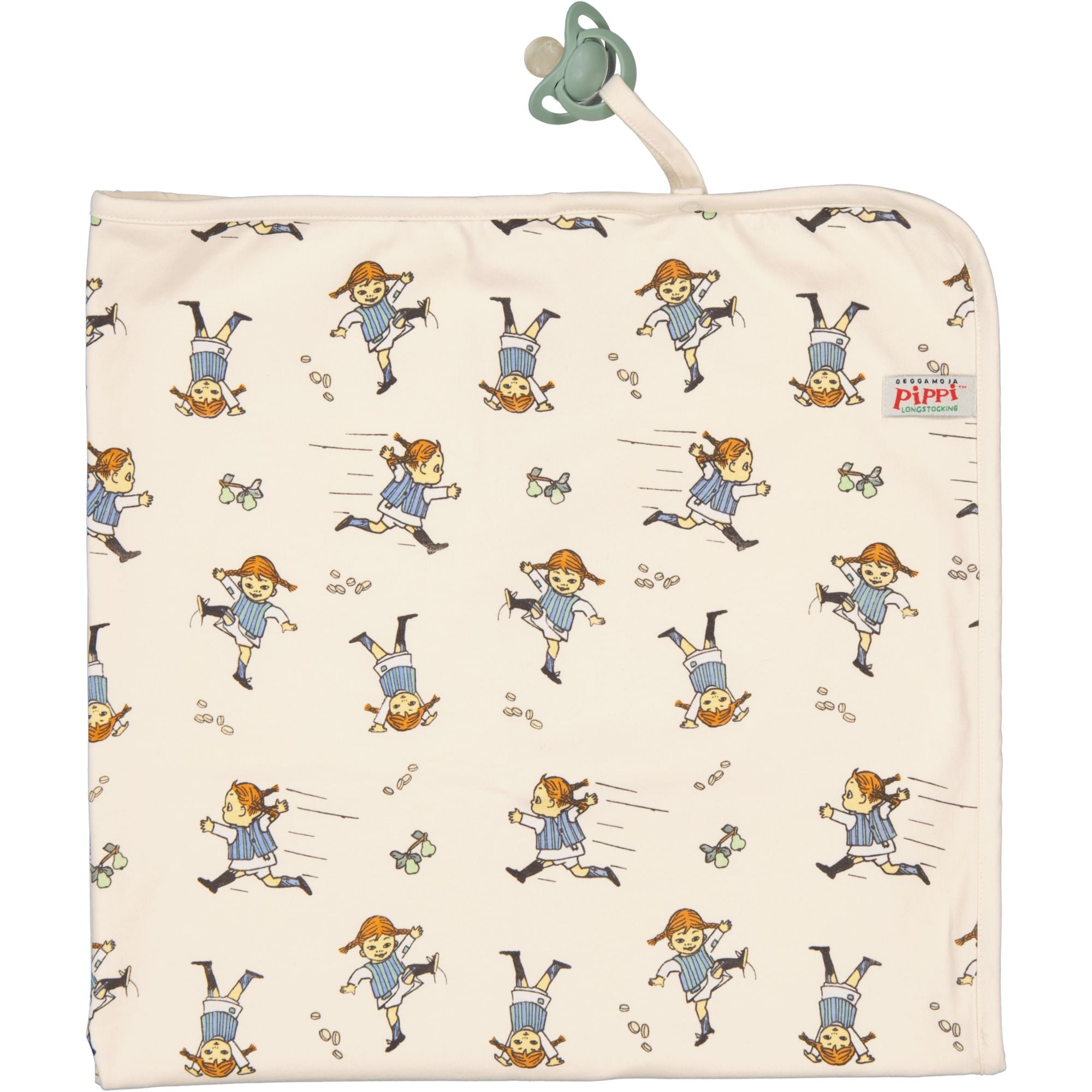 Baby blanket Pippi Longstocking soft beige