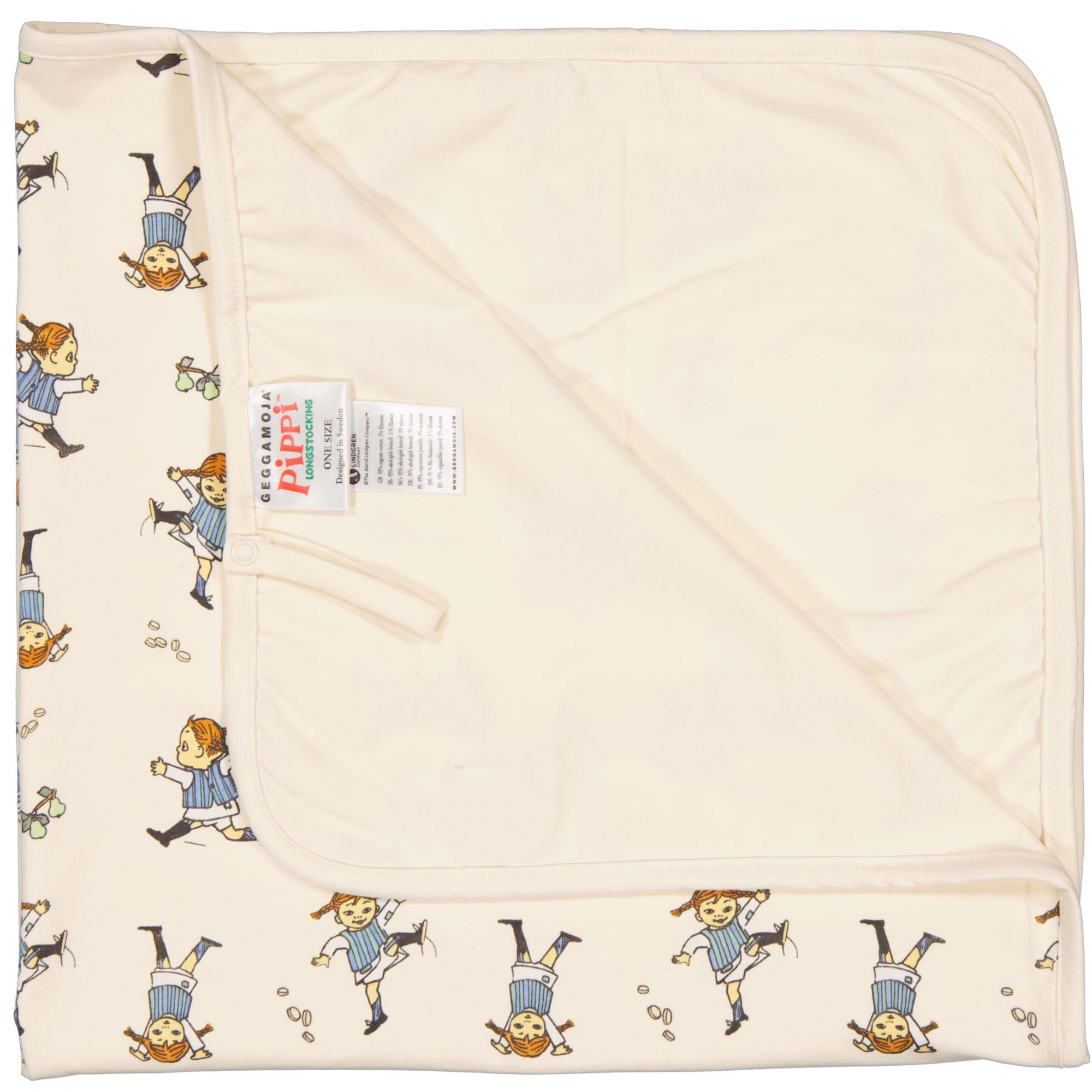 Baby blanket Pippi Longstocking soft beige