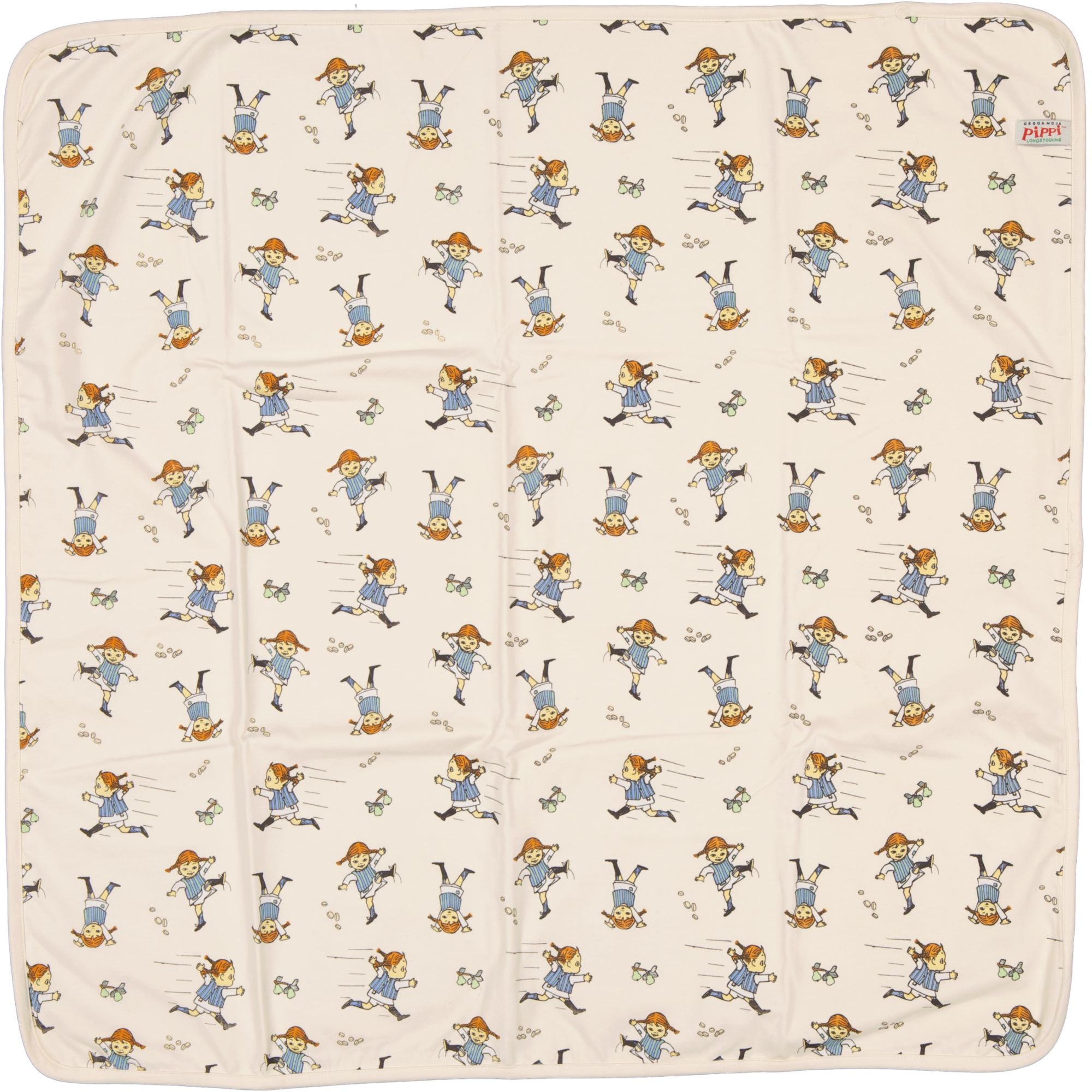 Baby blanket Pippi Longstocking soft beige