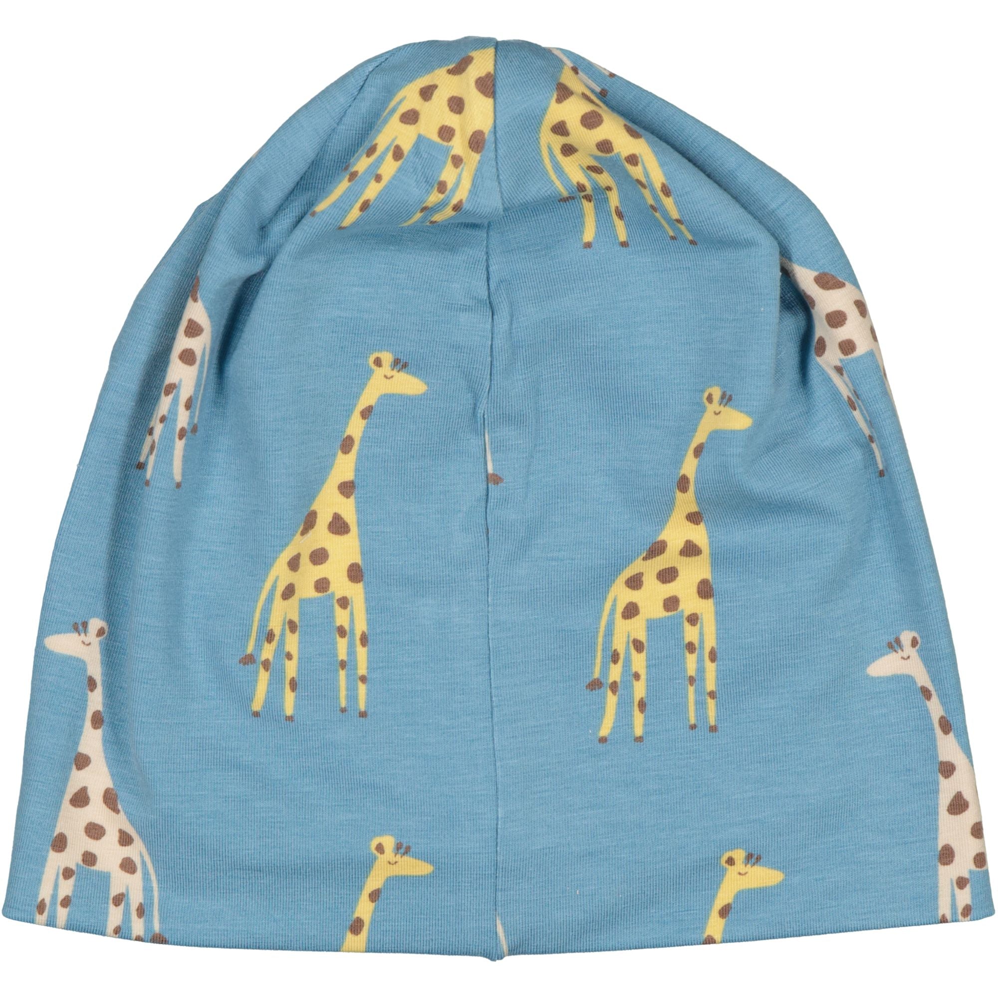 Mössa Fleecefodrad Bambu Blue Giraffe