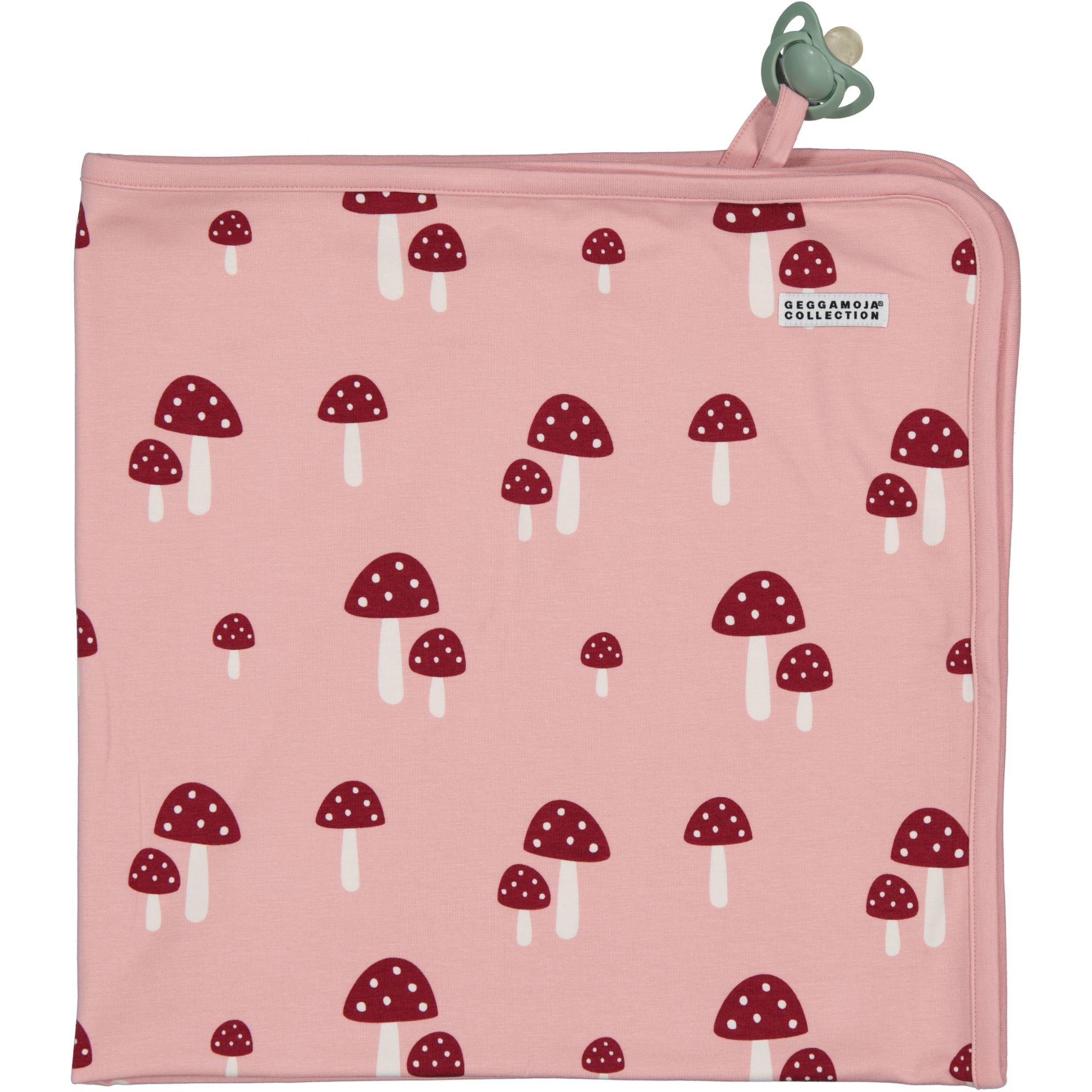 Babyfilt Bambu Pink Mushroom