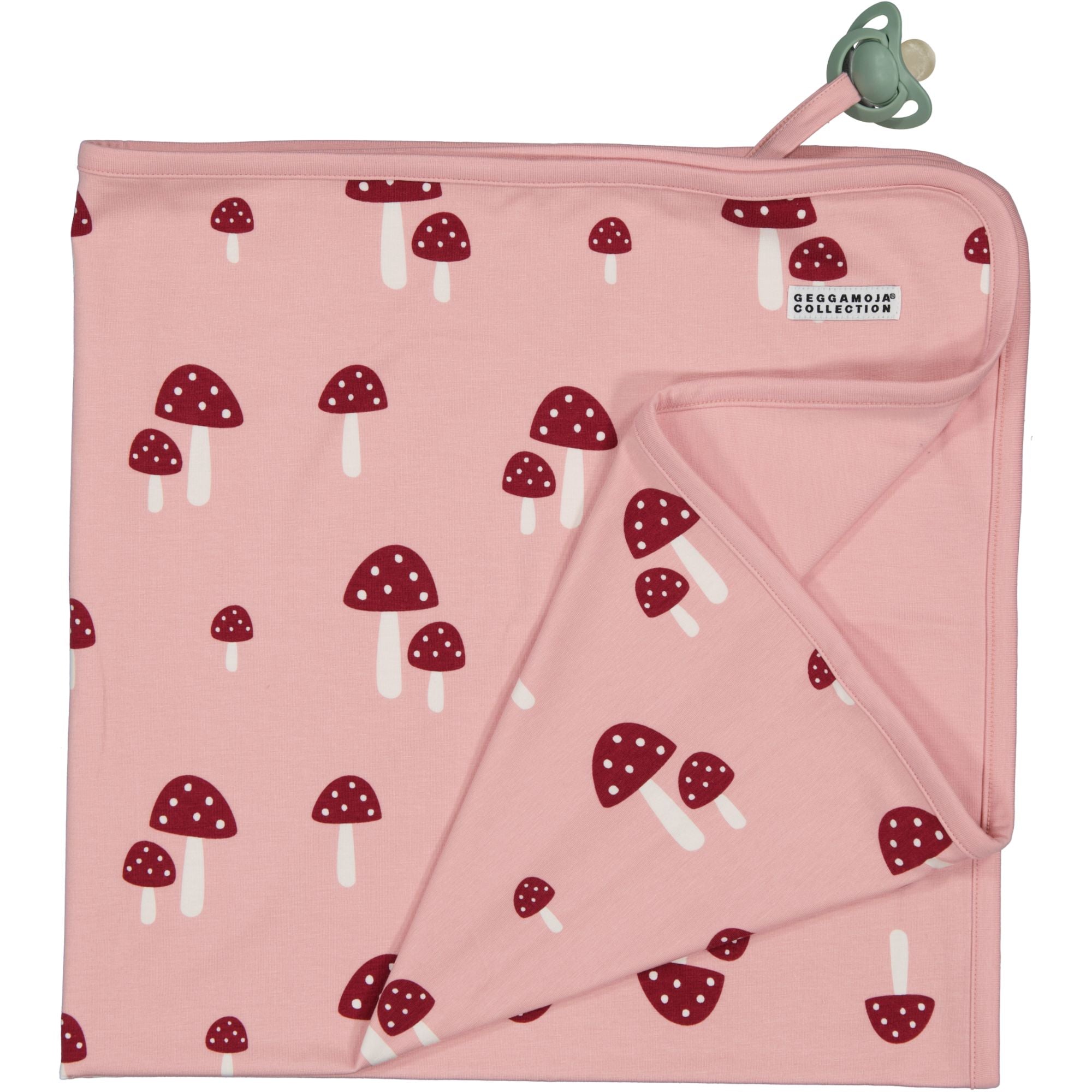 Babyfilt Bambu Pink Mushroom