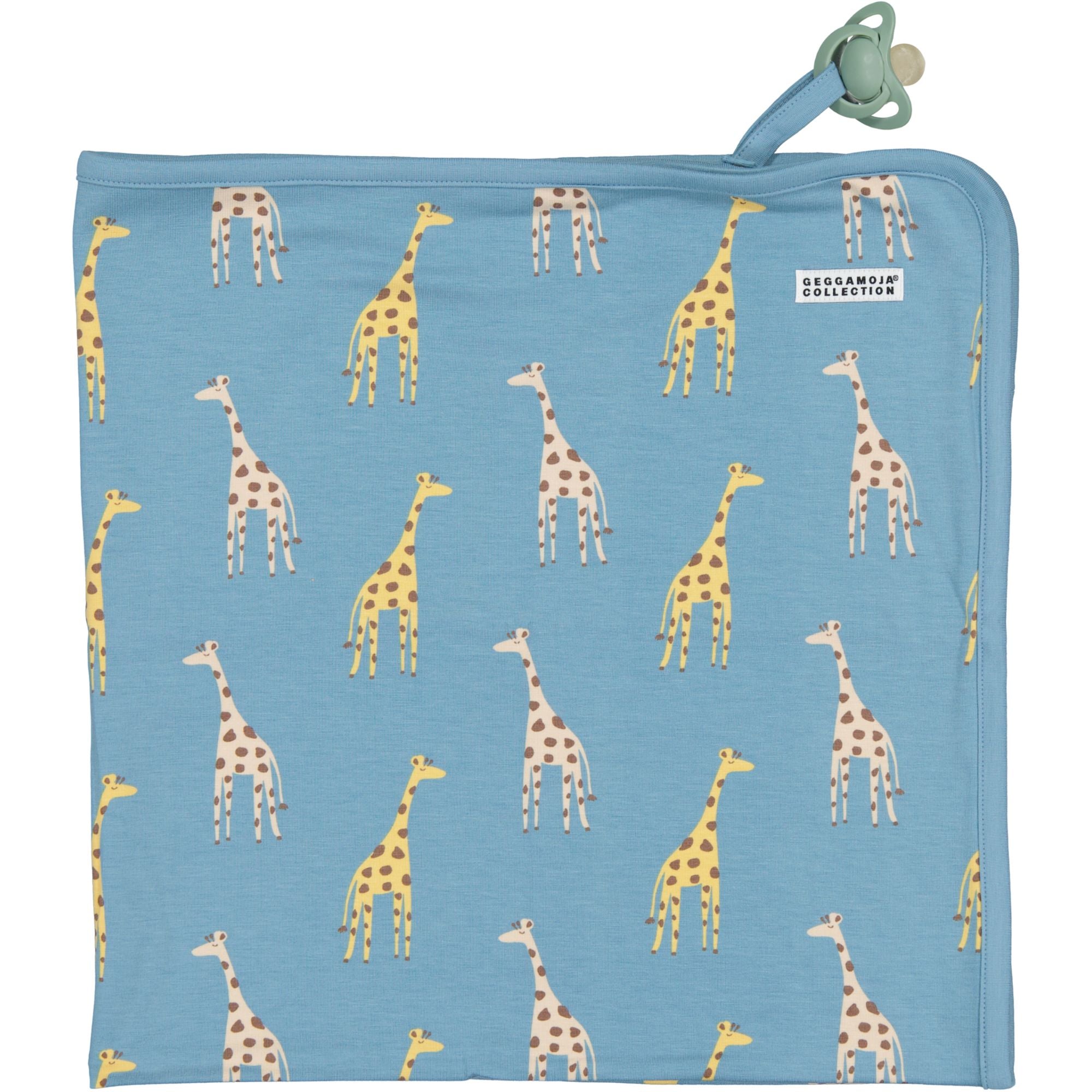 Babyfilt Bambu Blue Giraffe