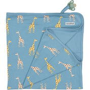 Babyfilt Bambu Blue Giraffe