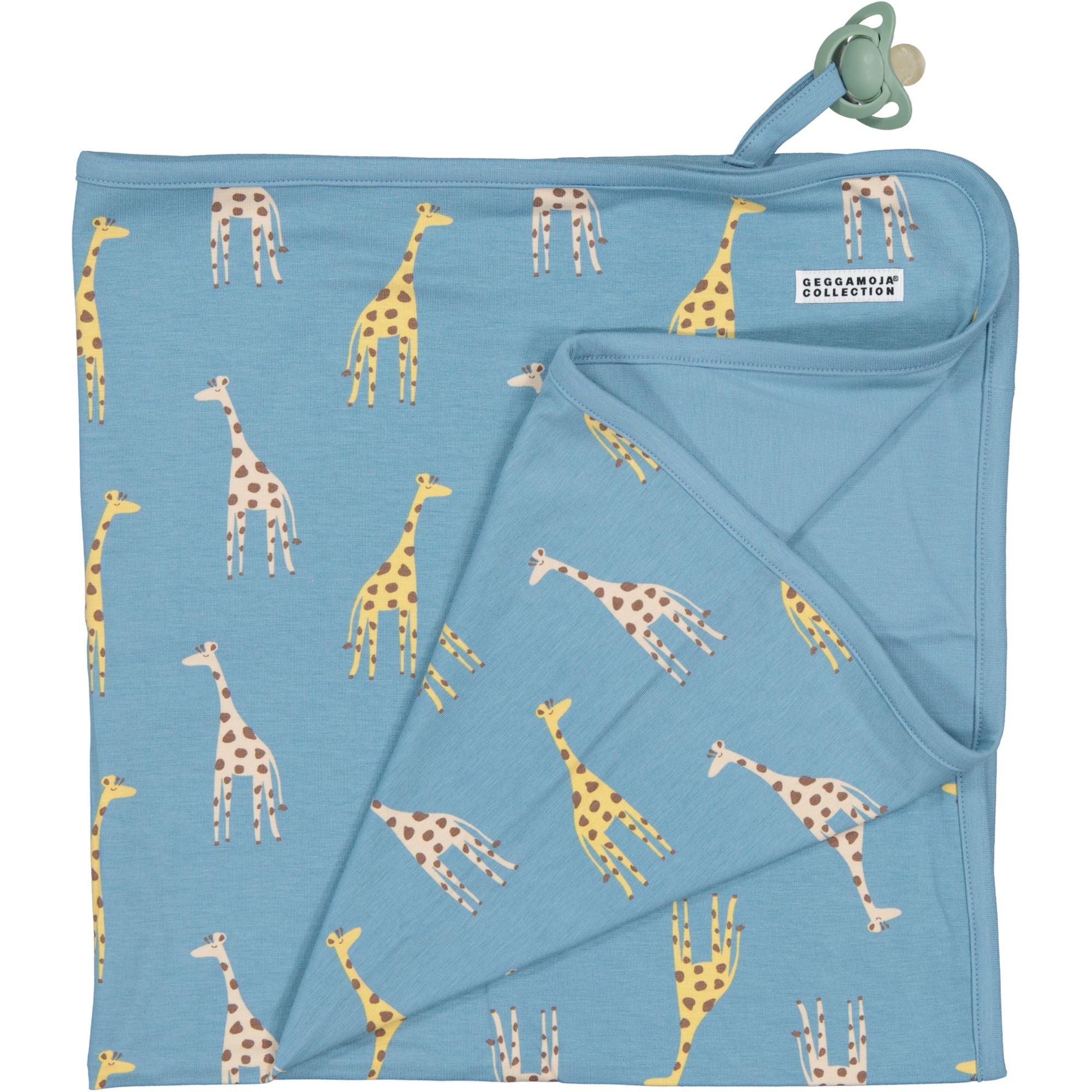 Babyfilt Bambu Blue Giraffe