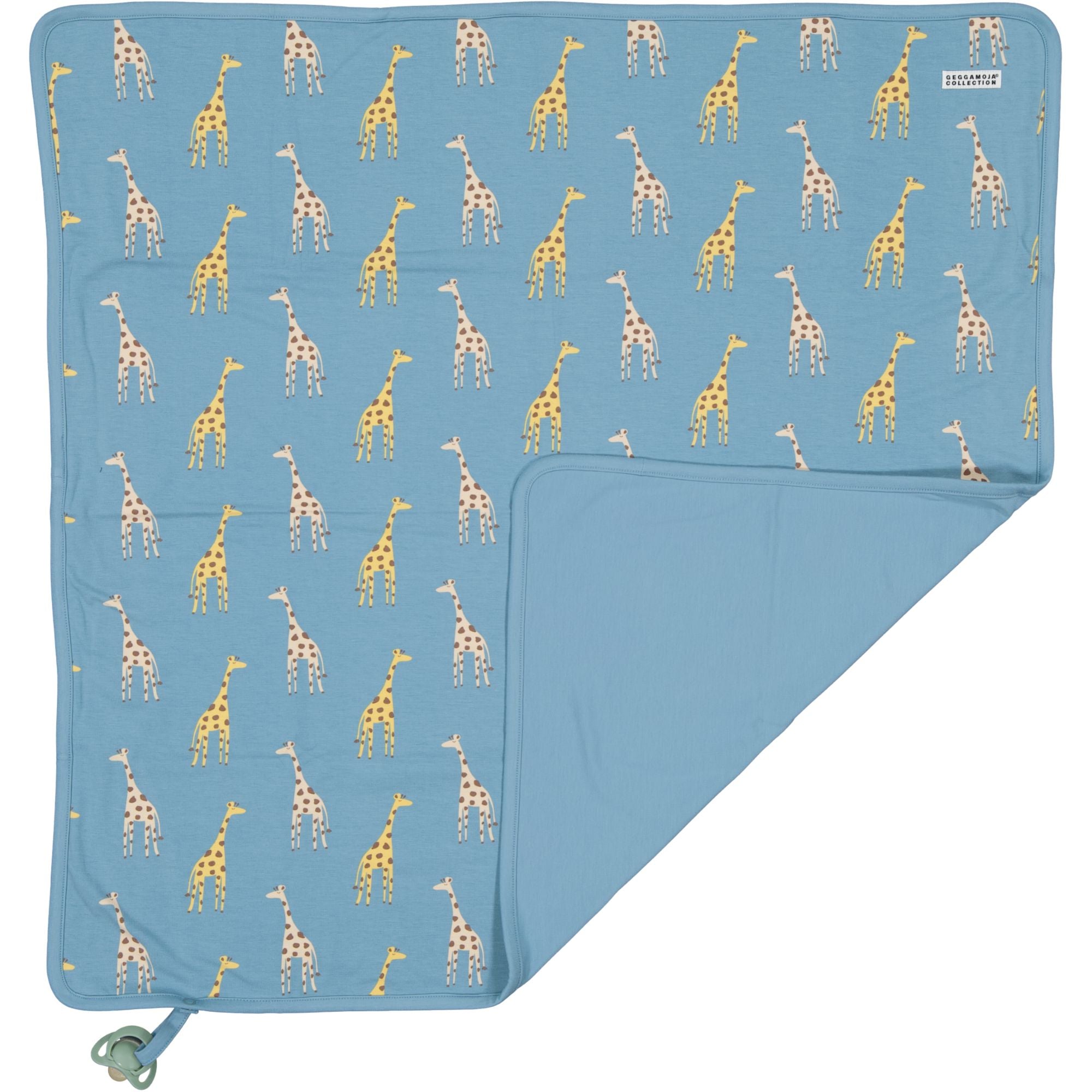 Babyfilt Bambu Blue Giraffe