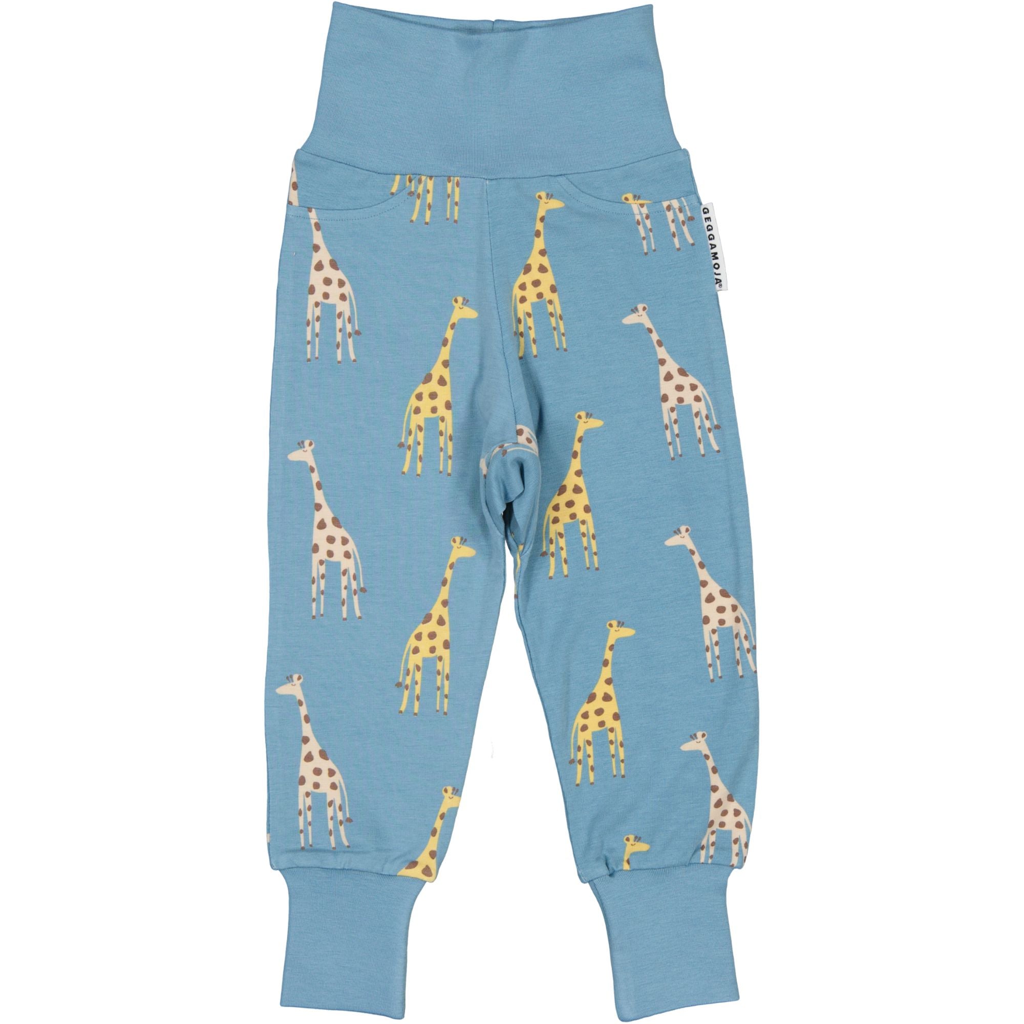 Babybyxor Bambu Blue Giraffe