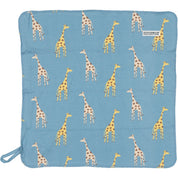 Snuttefilt Bambu Blue Giraffe