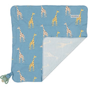 Snuttefilt Bambu Blue Giraffe