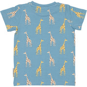 T-shirt Bambu Blue Giraffe
