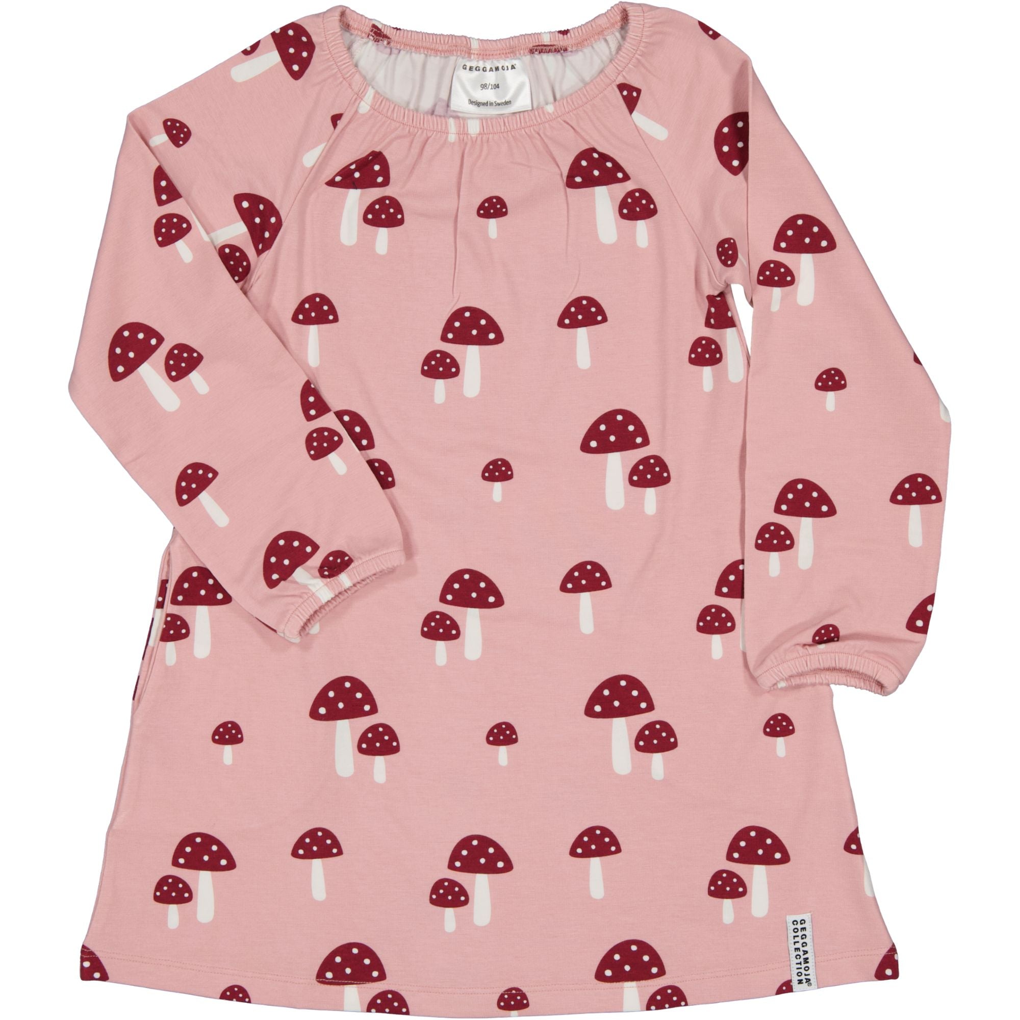 Singoallaklänning Bambu Pink Mushroom