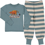 Pyjamas Tvådelad Mamma Mu och Kråkan Turkos