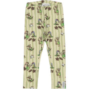Leggings Pettson och Findus Green stripe