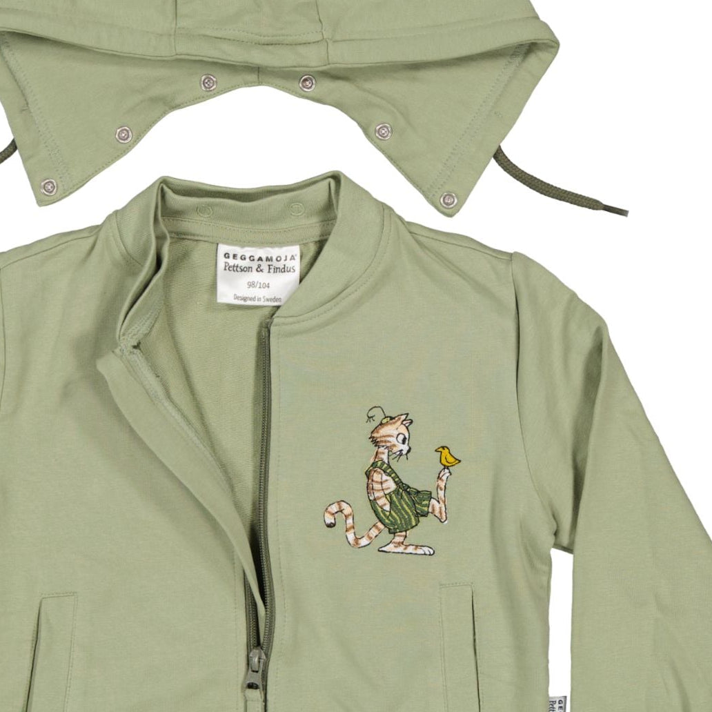 Hoodie Pettson och Findus Olivgrön