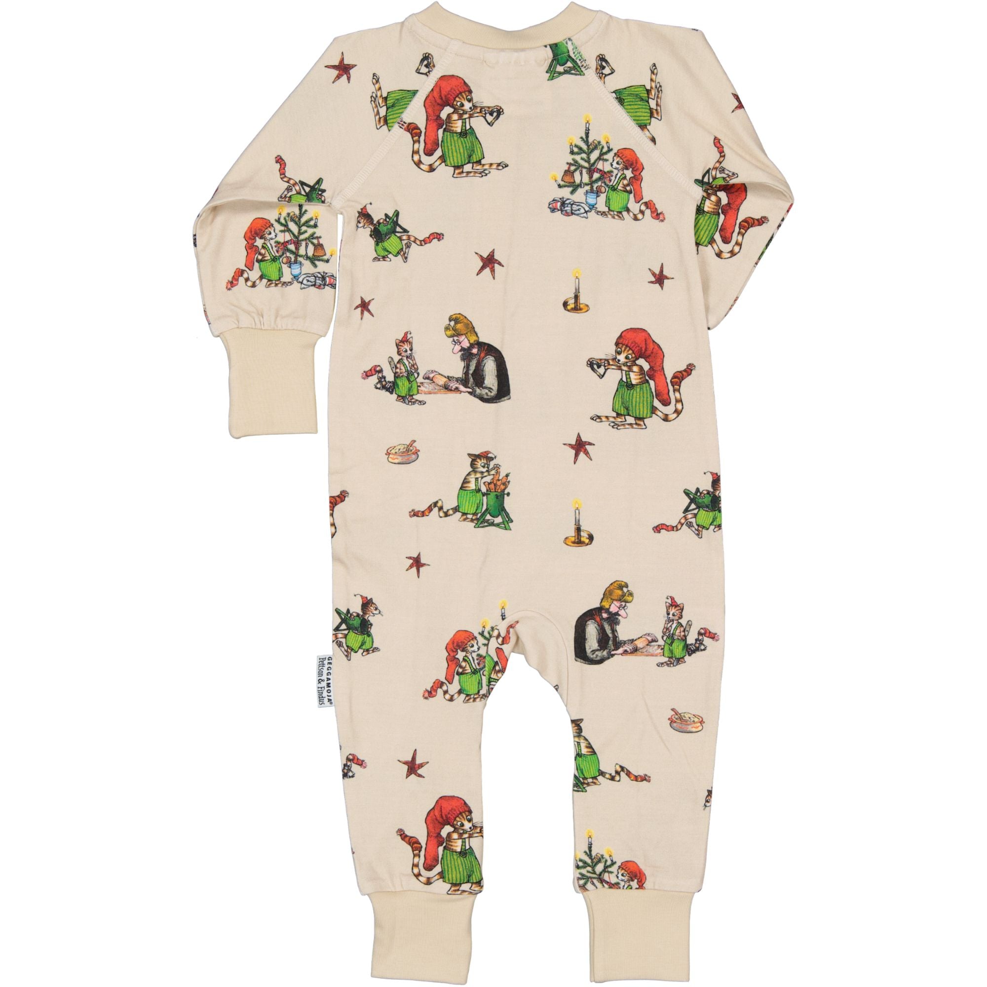 Julpyjamas Pettson och Findus Beige