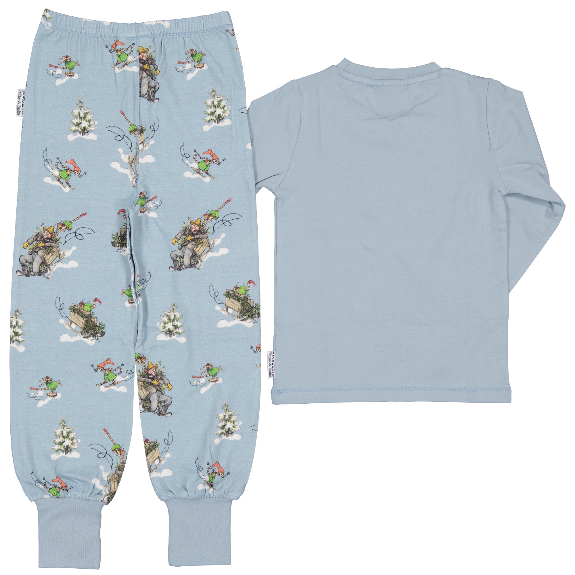 To-delt pyjamas Pettson og Frosty Blue