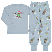 To-delt pyjamas Pettson og Frosty Blue
