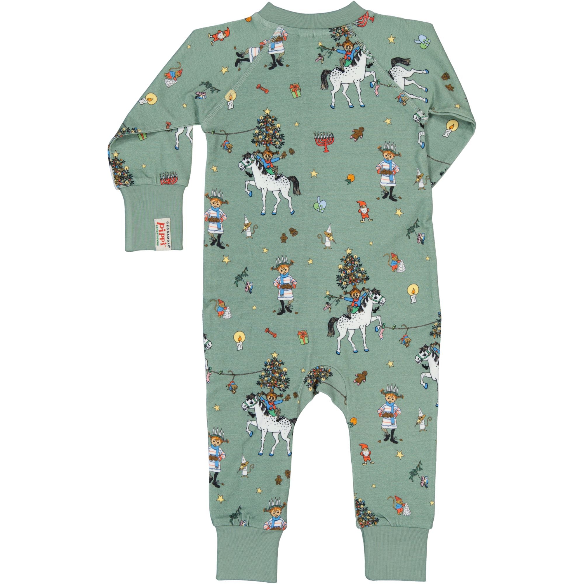 Pyjamas Pippi Långstrump Grön