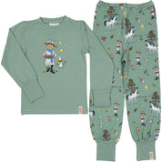 Pyjamas Tvådelad Pippi Långstrump Grön