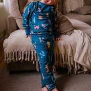 Zweiteiliger Pyjama Bambus Tierbuchstaben