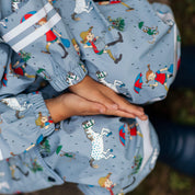 Fleece-lined rain set Pippi Longstocking Denim blue