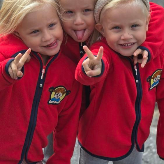 Fleecejacka Pippi Långstrump Röd