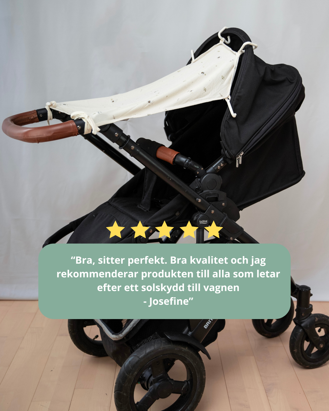 Kinderwagenvorhang UV 50 + Süße Natur Beige
