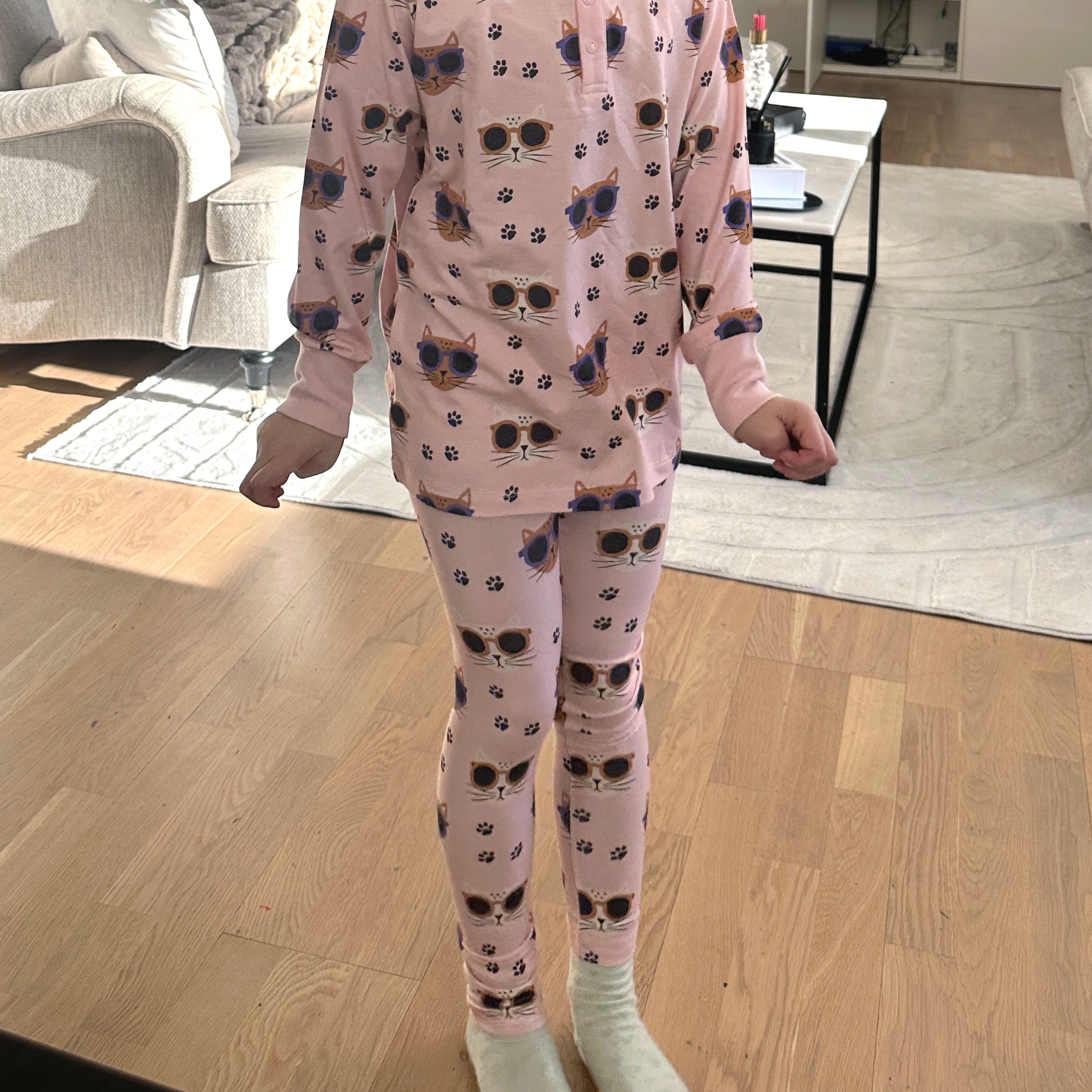 Leggings Bambu Cool Cats Rosa