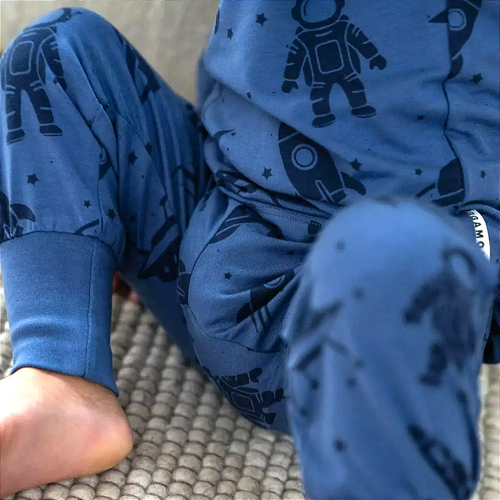 Babybyxor Bambu Blå Astronaut