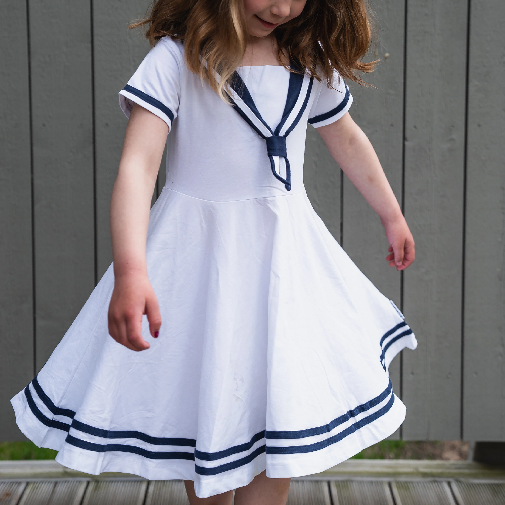 white sailor dress Sailor Dress White with Sailor Collar