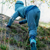 Zip-up Hoodie Navy/Turquoise