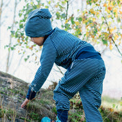 Zip-up Hoodie Navy/Turquoise