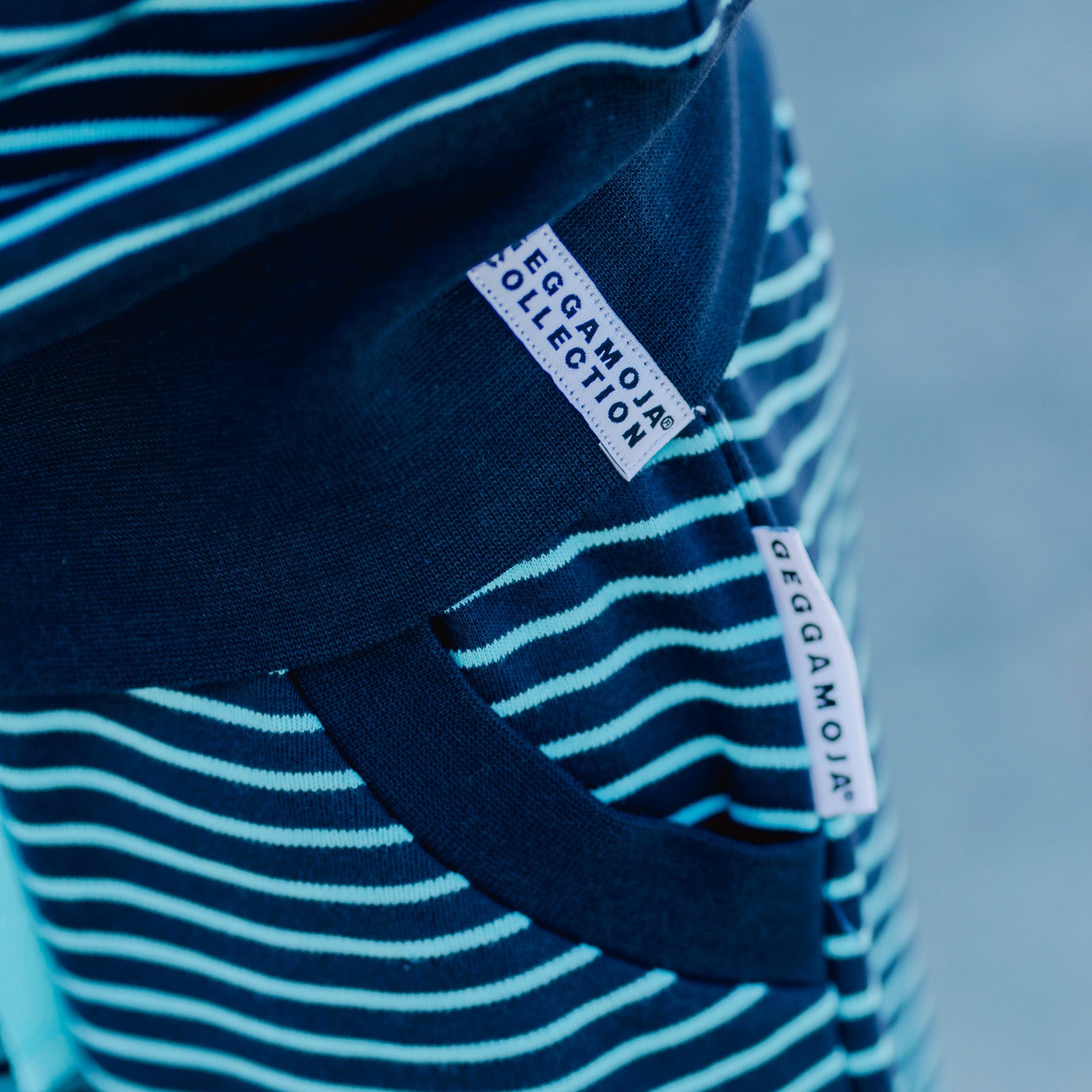 Zip-up Hoodie Navy/Turquoise