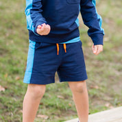 College Shorts Marinblå
