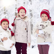 Tomteluva randig Röd/Grå
