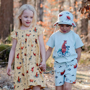 Solhatt Mamma mu och Kråkan Mint/Vit