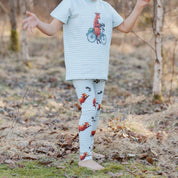Leggings Mamma Mu och Kråkan Mint/Vit
