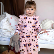 Snurrklänning Bambu Cool Cats Rosa