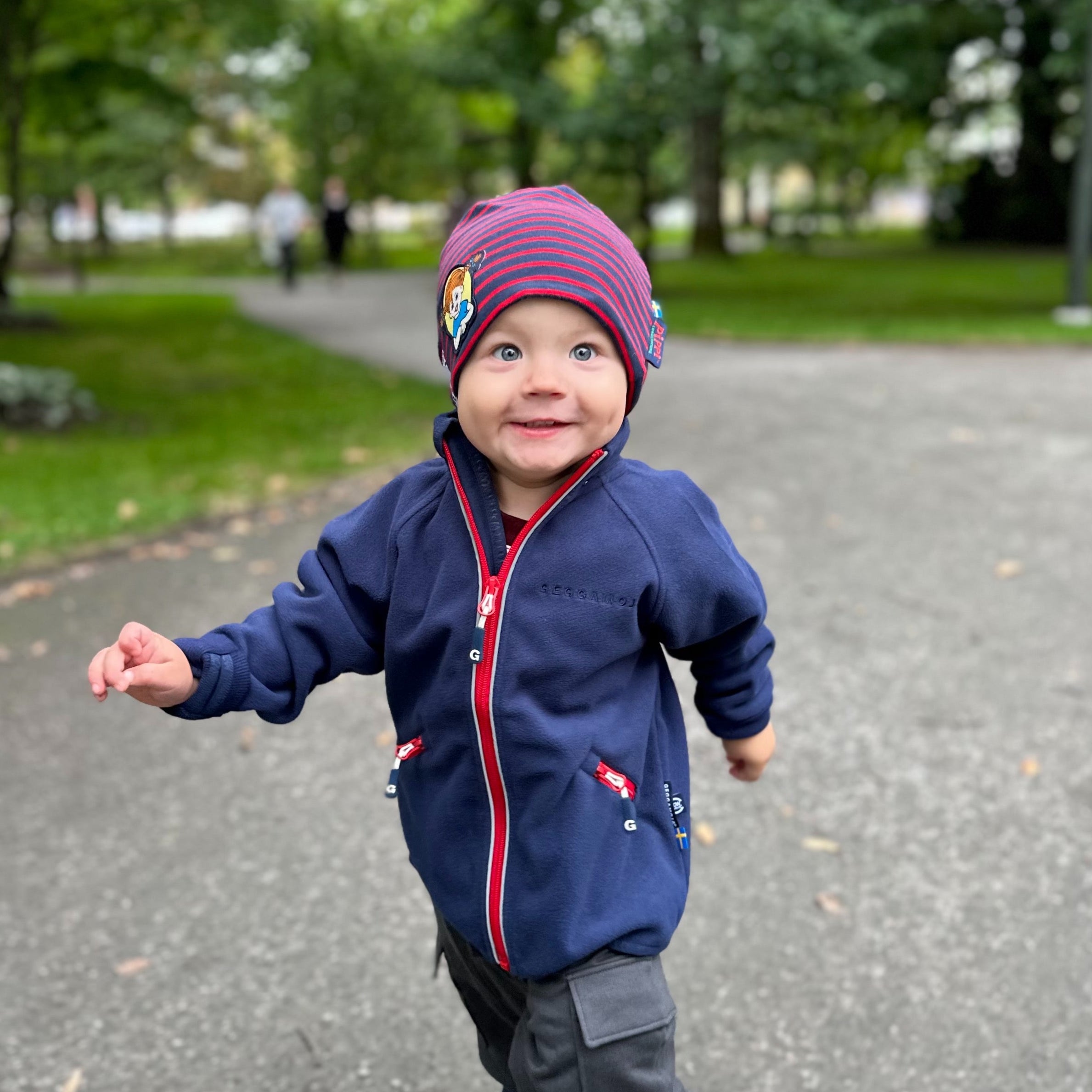 Vindfleece jacka Marinblå