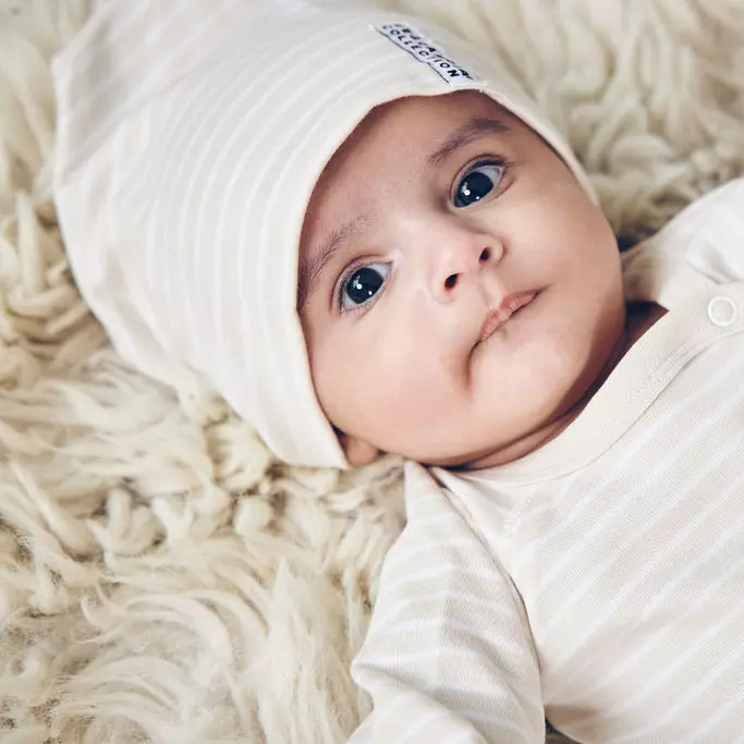 Topline lue Beige/hvit