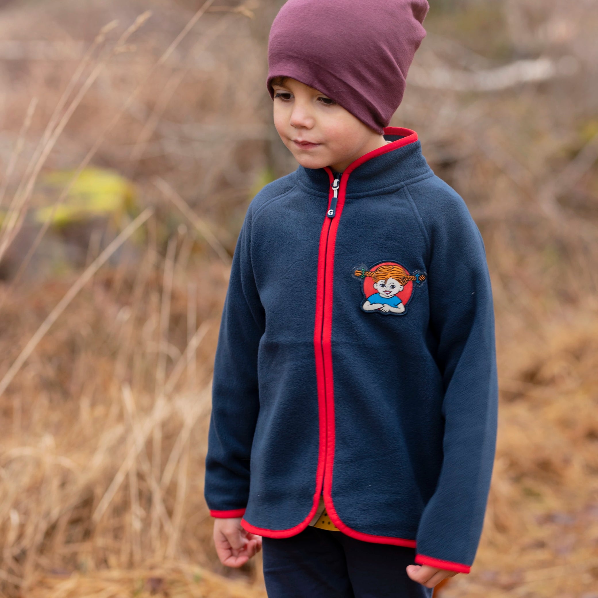 Fleecejacka Pippi Långstrump Navy