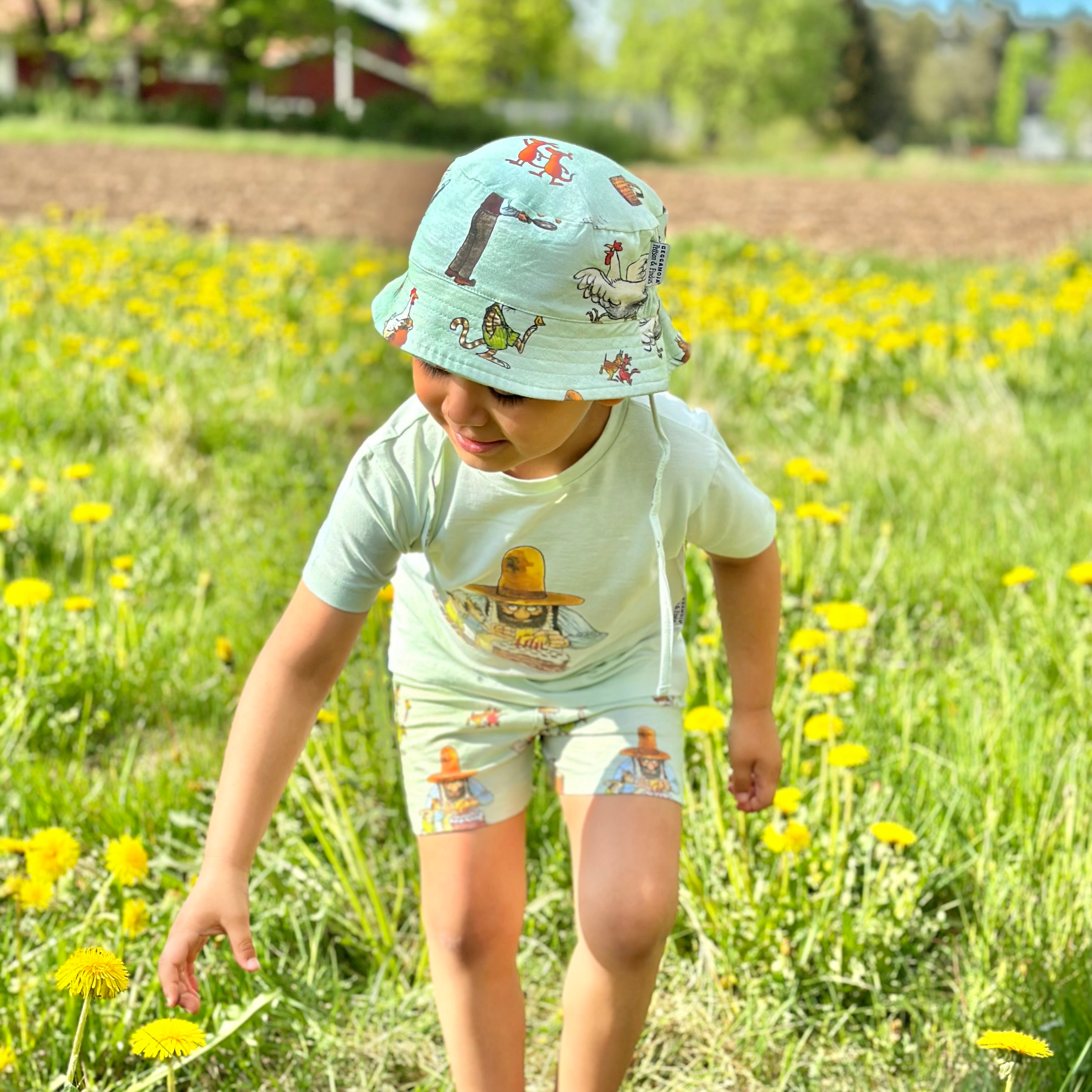 Pyjama-Set Pettersson und Findus Grün