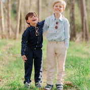 Linnebyxor Navy